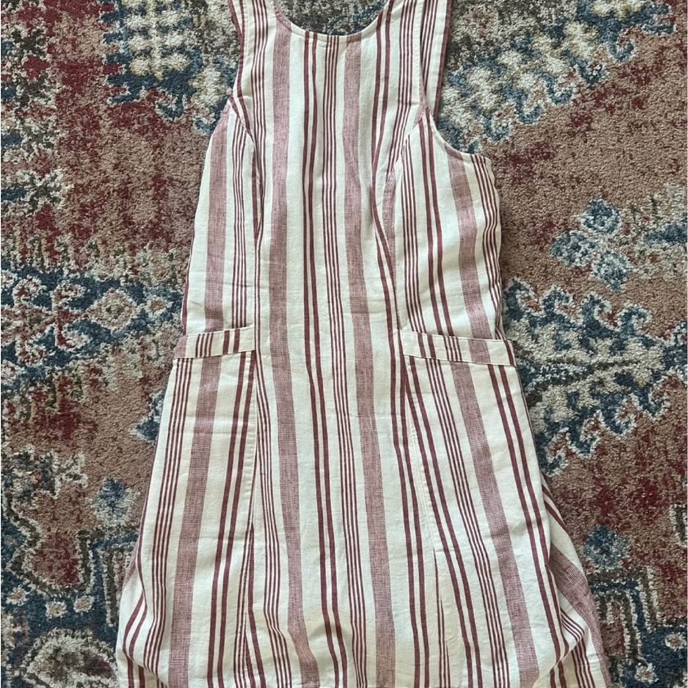 American Eagle Outfitters Striped Mini Dress - Red and White